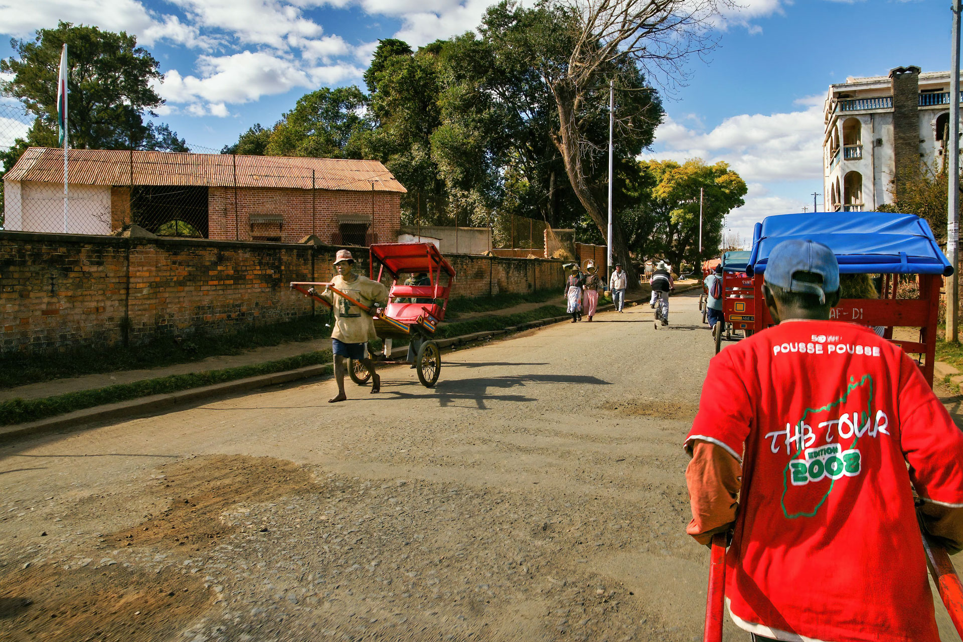 Pousse-Pousse-Fahrt in Antsirabe